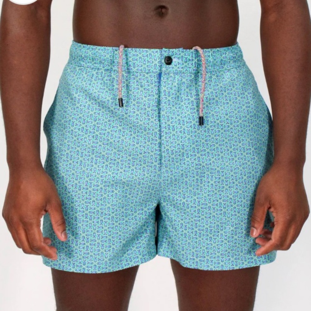 LORDS OF HARLECH XS QUACK‎ LARGE FISH
SWIM SHORT IN LAGOON nylon blend quick dry